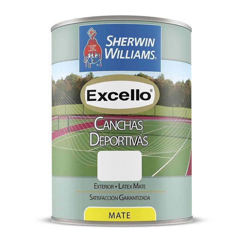 Excello Canchas Deportivas Mate Blanco 1 Gal - Sherwin Williams