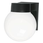 Farol Pared Negro Led Tipo Globo - Volteck