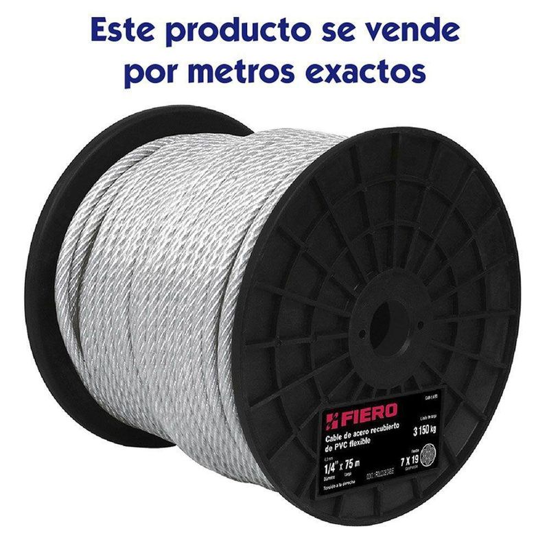 Cable Acero Con Vinyl