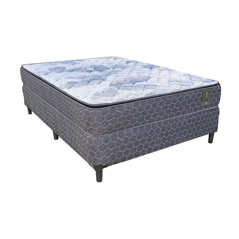 Set De Cama Colchón + Base Deluxe - Indufoam Varios Tamaños