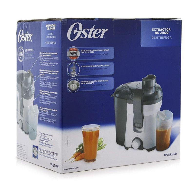 Extractor de jugo y vegetales automática Oster de 300 Watts color Blanco –  Gevero LTDA.