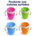  Munchkin® Miracle® 360 Trainer - Vaso para beber con asas, a  prueba de derrames, 7 onzas, paquete de 2, rosa/morado : Bebés