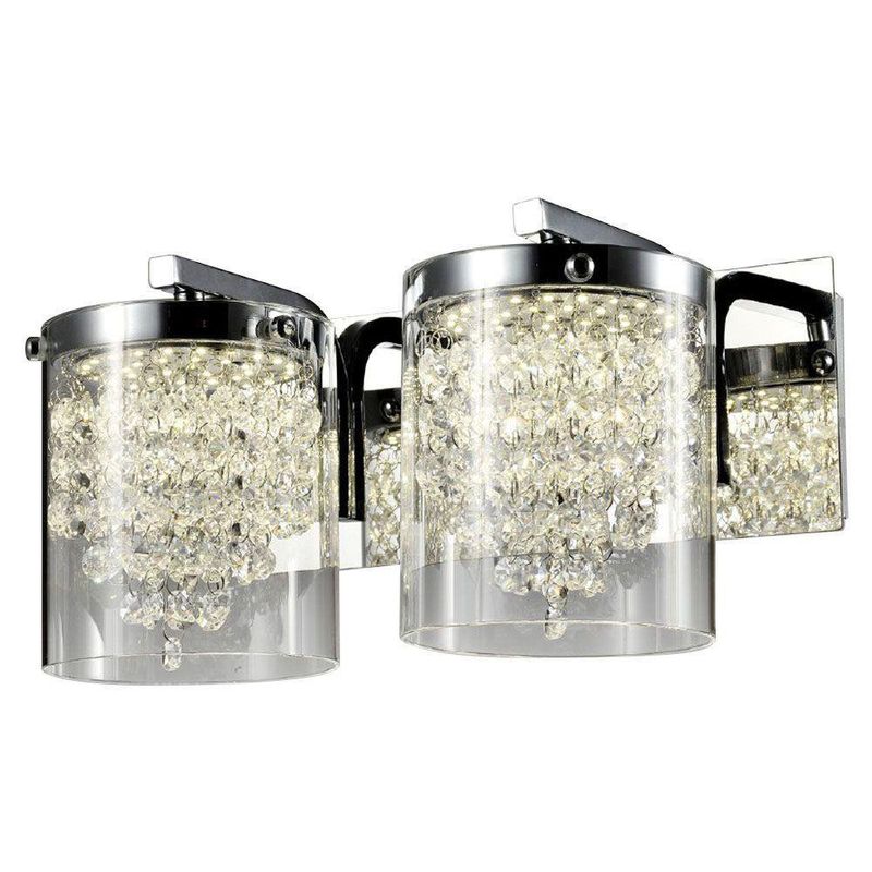 Lámpara De Pared Cristal Led 2X6W 4000K -Zlumini