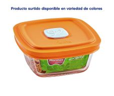 2251  Contenedor de Alimentos de Vidrio con Tapa de Bambú 26 Oz.