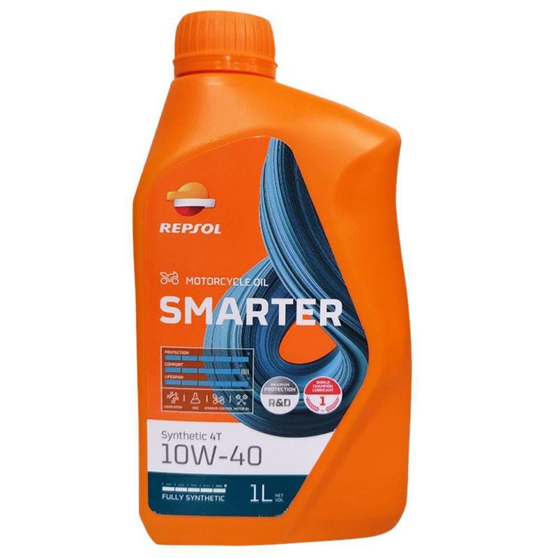 Aceite Repsol Moto Smarter Sport 4t 10w40 Semi-sintético 1l