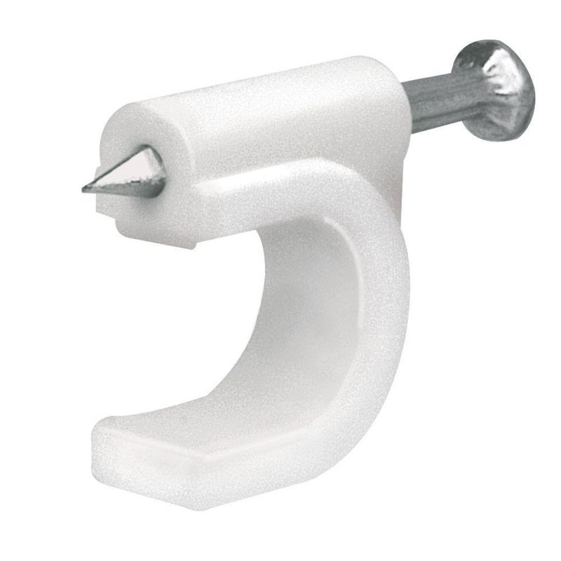 Grapa Con Clavo 16 Mm Blanca - Voltech