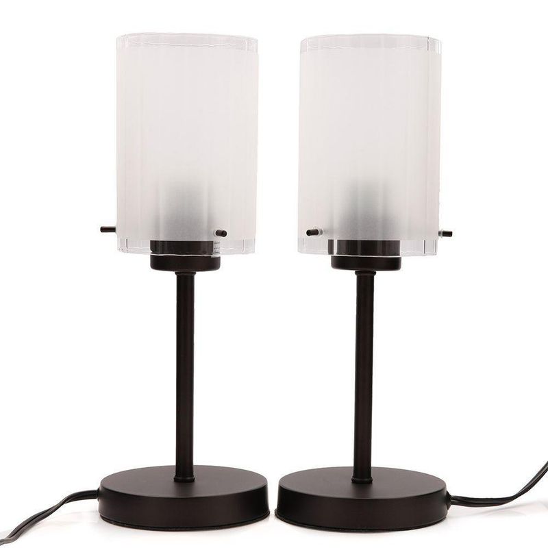 Set De 2 Lámparas De Mesa Café 2Bombillosx60Wmax - Zlumini