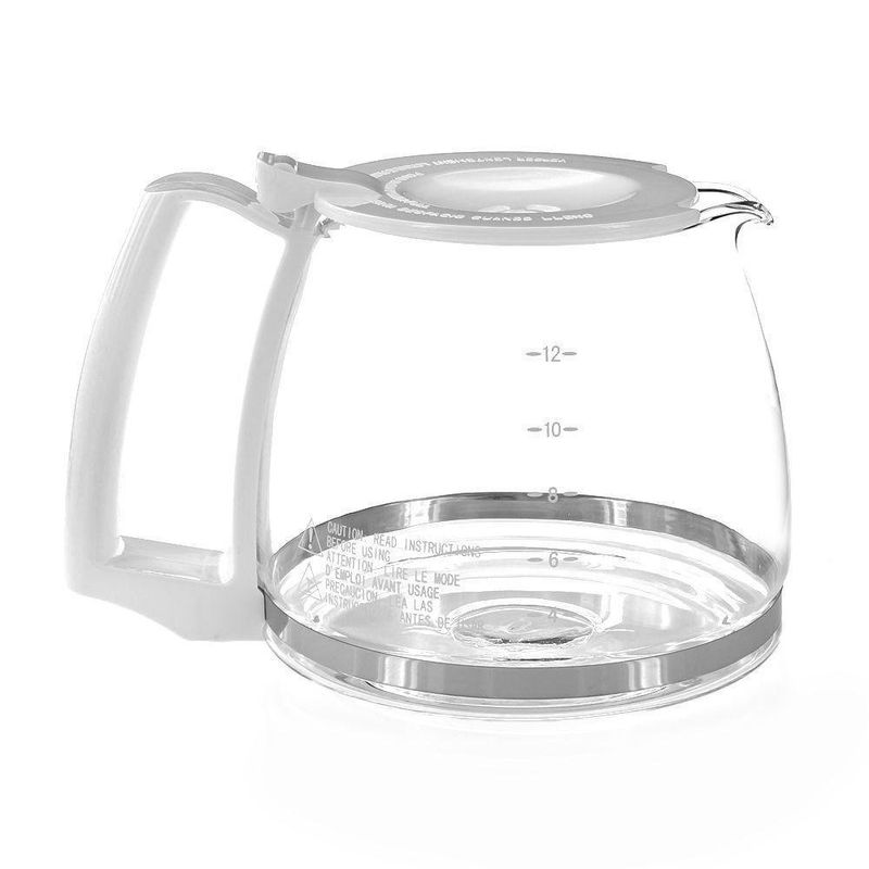 Jarra de vidrio de repuesto para máquina de café de 12 tazas, compatible  con Hamilton Beach 49902/04, 49957/54/50/47/76 FlexBrew Trio Cafetera de 2