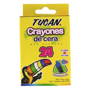 Crayones de Cera Estándar Triangular 24 Colores