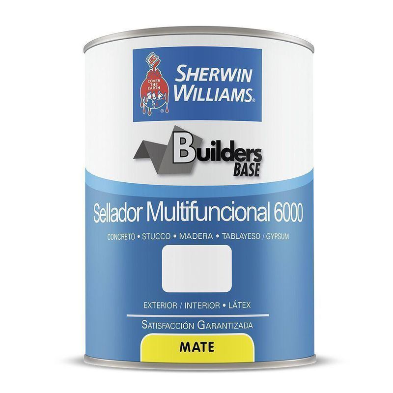 Builders Base Sellador Multifuncional 6000 Blanco Mate 1 Gal - Sherwin Williams