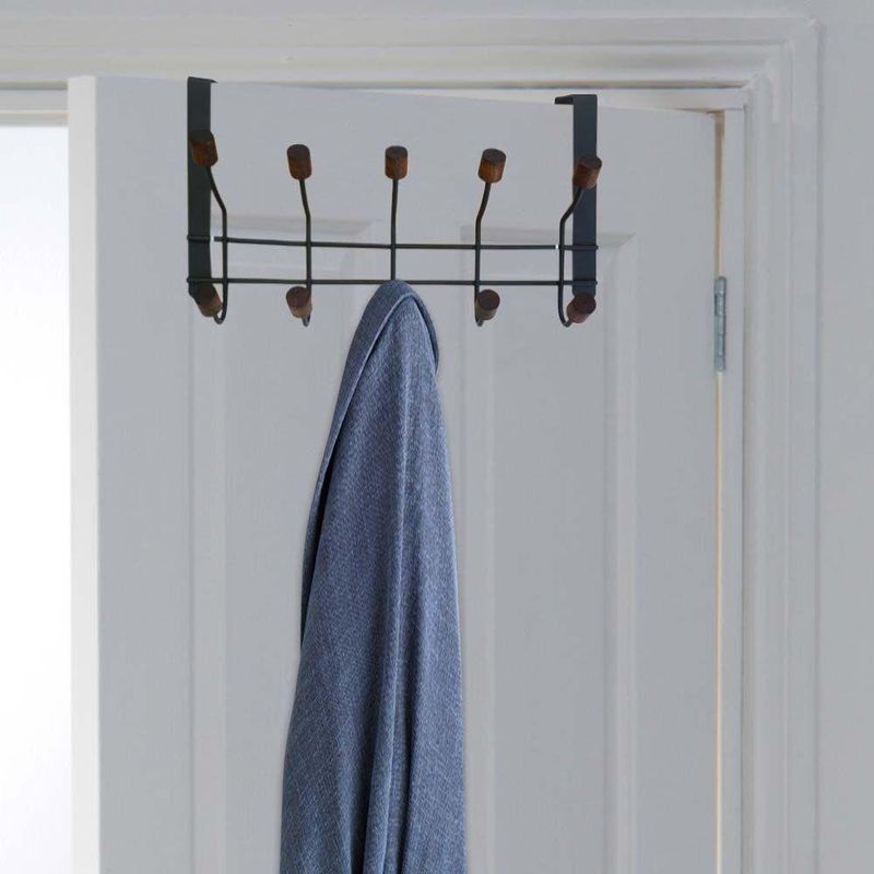 Gancho Puerta Metal Madera 5 - Viva