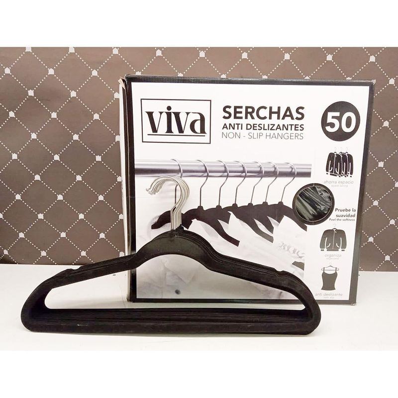 Set De Serchas Antideslizantes Negras 50 Pzas - Viva