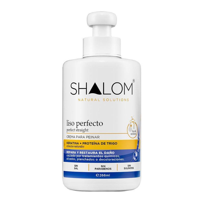 Crema Para Peinar 288Ml Keratina + Trigo - Shalom