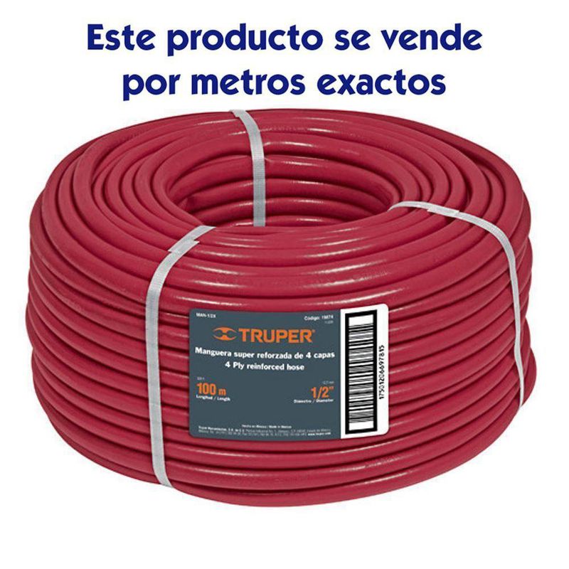 Manguera Por Rollo Uso Pesado - Truper