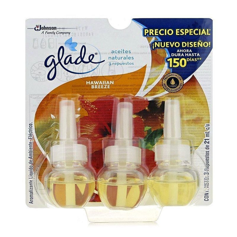 Glade® - Pack de 8 Recambios para Ambientador Hogar Automático