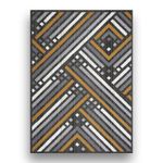 Combo De 3 Alfombras Carter Con Lineas Y Cuadros 133X190 + 2X57X90 Cms - Oriental Weavers