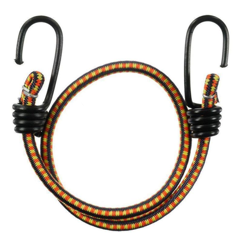 Cuerdas elásticas – SuperBungee Cords – 24 pulgadas (30 pulgadas incluidos)  se estira hasta 11 1/2 pies con ganchos moldeados de núcleo de acero de 3