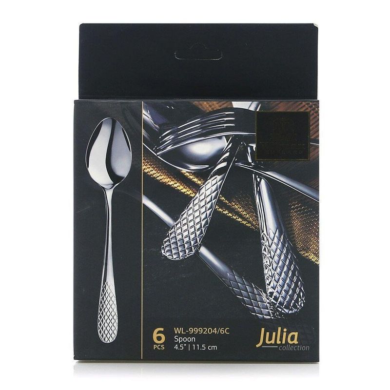 Set 6 Cucharas Para Café Julia 18/10 - Wilmax