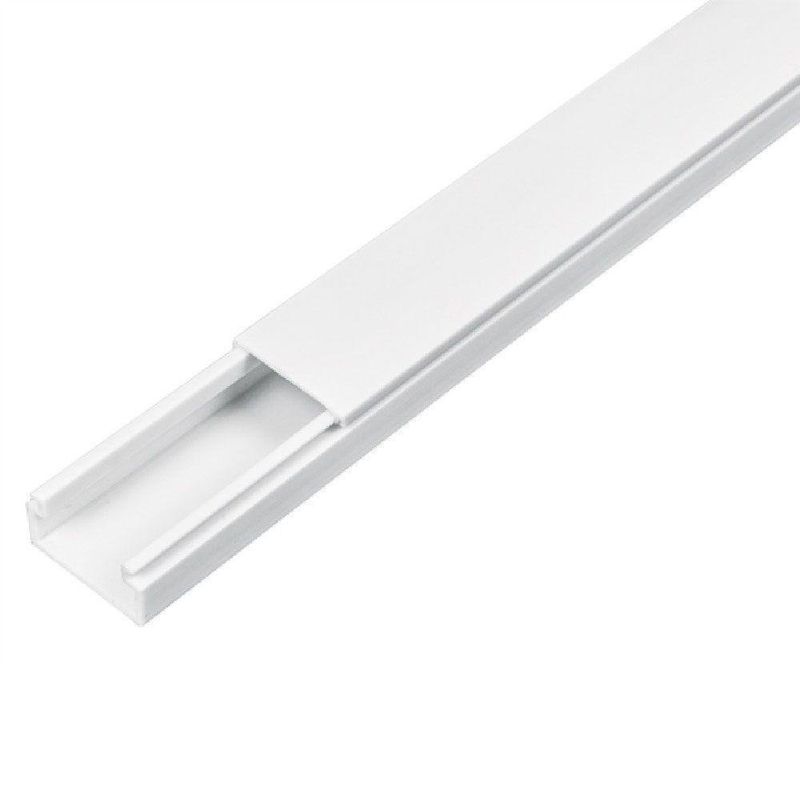 Canaleta Plástica De Pared Blanca Con Adhesivo - Volteck