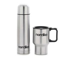 Set de Termo y Taza de Acero Inoxidable