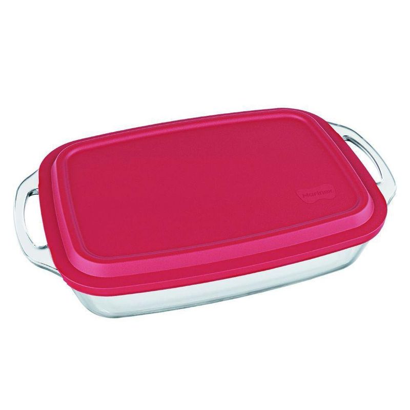 Pyrex® Cook & Store – Juego de 3 fuentes rectangulares de vidrio con tapas