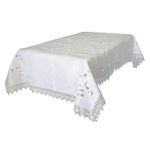 Mantel 150X220 Cms Blanco Flores - Viva
