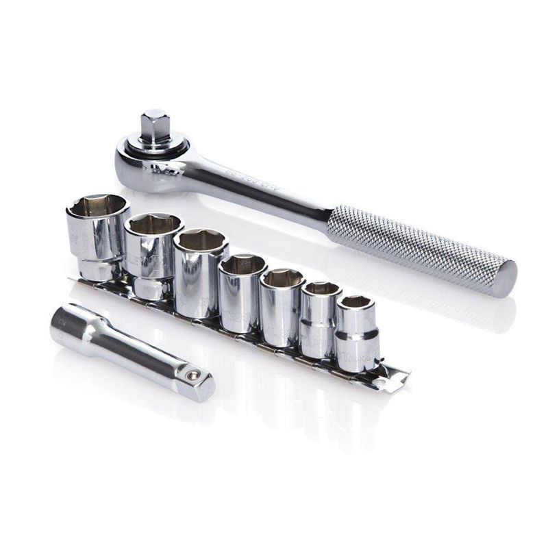 Set De Copas Y Accesorios Raíz 3/8 Plg 10 Piezas - Stanley