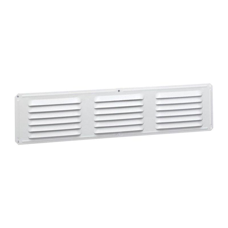 Rejilla de ventilación blanca de 4 pulgadas - Uso interior/exterior -  (brida de 3.9 pulgadas de diámetro/cubierta 6.7 x 6.7 pulgadas) - Rejilla  de