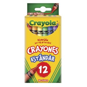 Crayón De Cera Estándar 12 Colores - Crayola