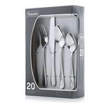 Set 20 Cubiertos Clasicos A. Inox 18/0 - Toscana