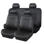Cobertores Asiento De Tela Negro Y Gris - Fmq