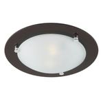 Plafon Madera/Vidrio 34Cm 2Xe27 - Tecnolite