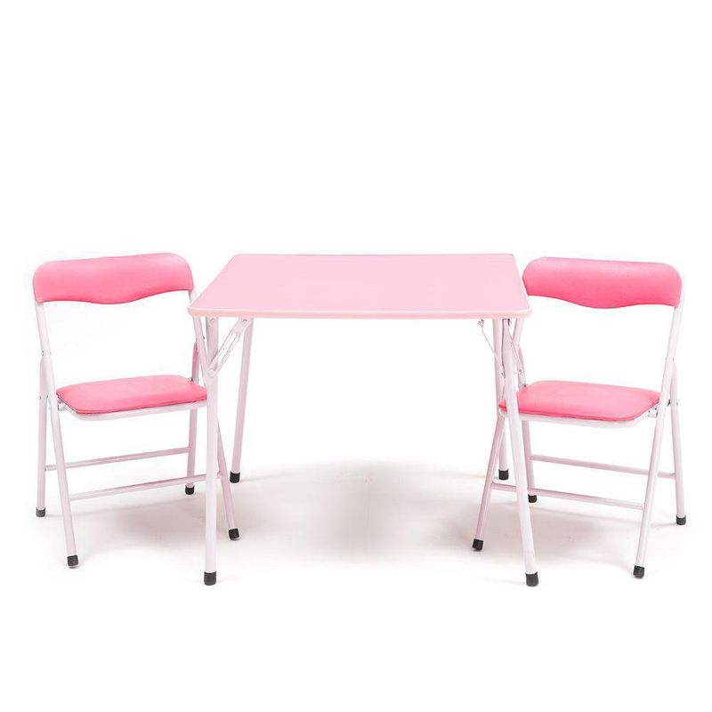 Set Plegable de Mesa y 2 Sillas Mercy Rosa