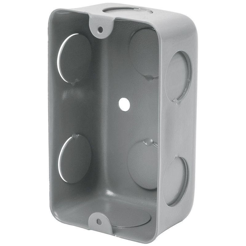 Caja Eléctrica Rectangular De Metal - Volteck