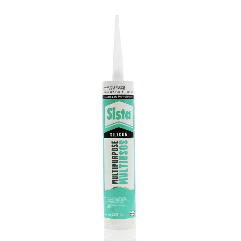 Sellador Multipropósito Silicón Transparente - Sista