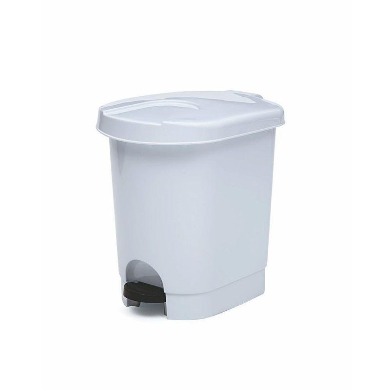 Cubo Basura De Acero C/pedal Spirellaakira 50l 42,7x29,7x64,3 Gris con  Ofertas en Carrefour