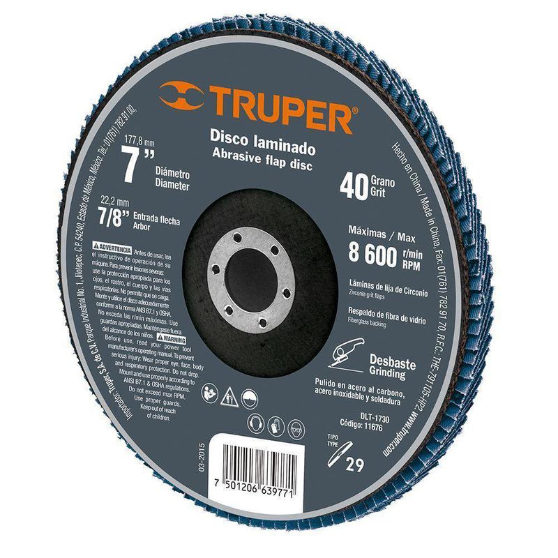 Disco Para Desbaste De Metal 7 Plg - Truper
