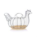 Canasta Para Huevos Gallinita Base Trenzada - Nordika
