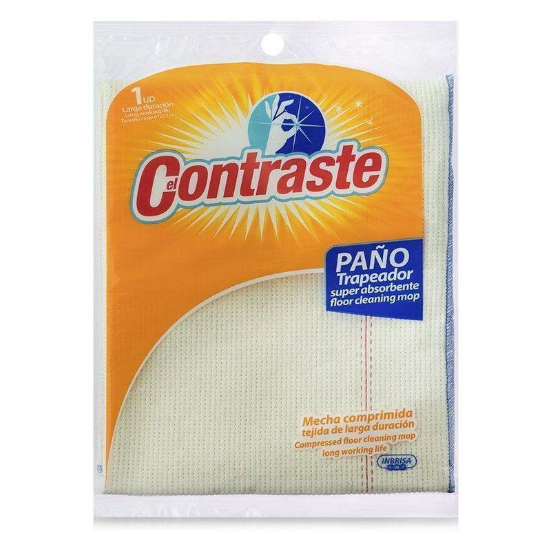 Paño Contraste Trapeador Absorbente - Contraste