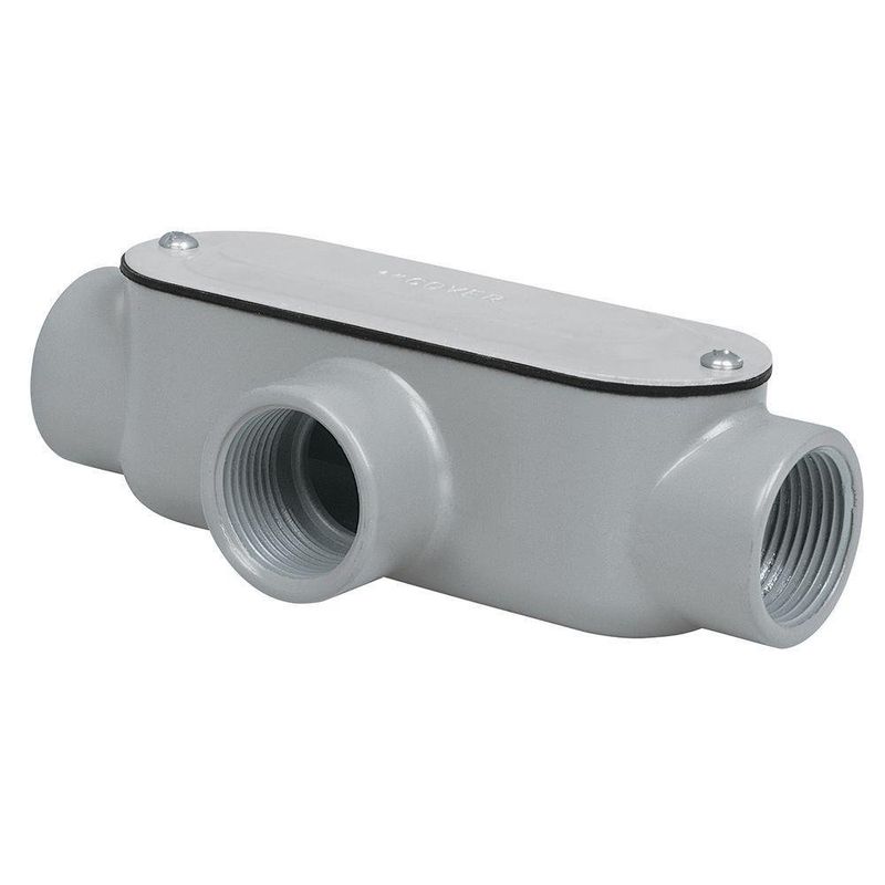 Caja Condulet Rectangular De Metal Tipo T - Volteck
