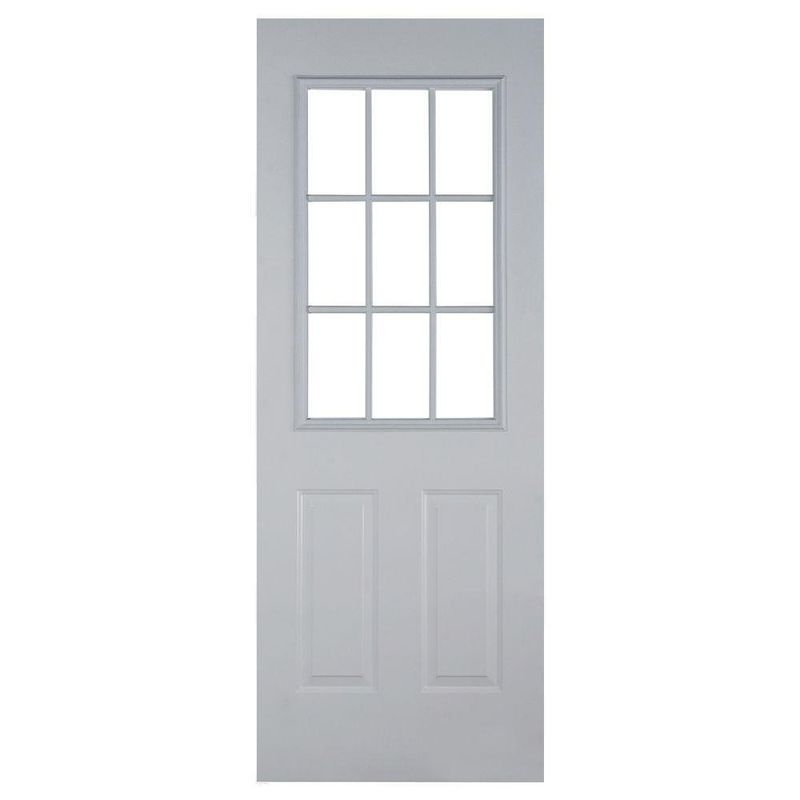 Puerta de Acero 9 Luces - Globales Varios Tamaños