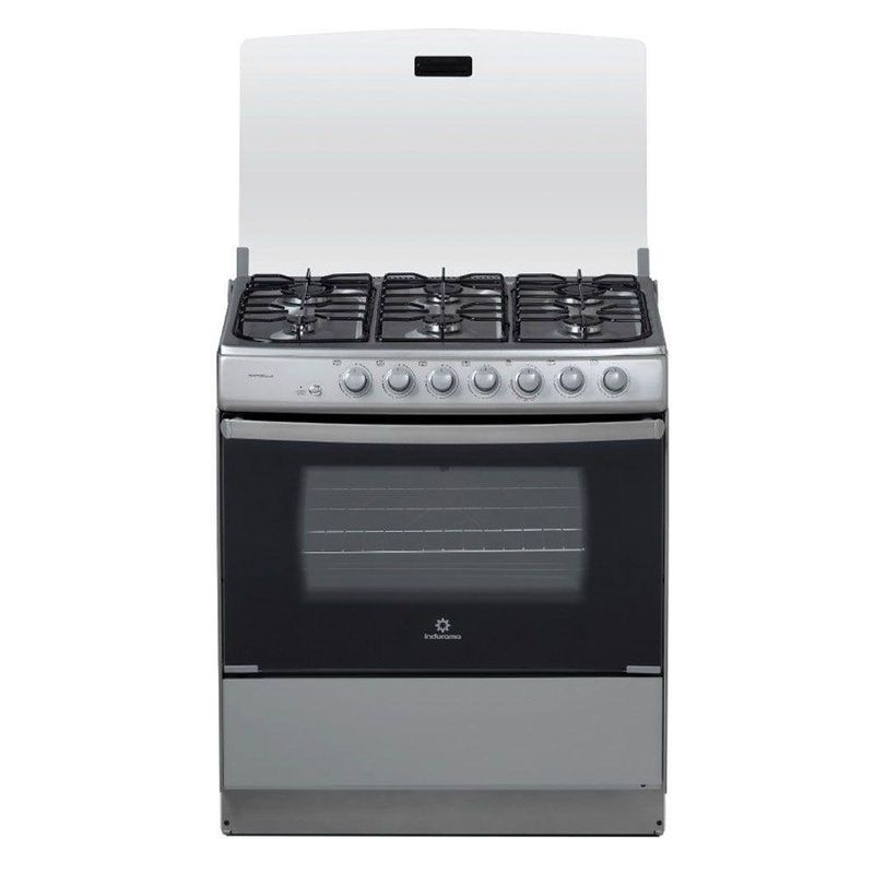 Estufa-De-Gas-6-Hornillas-Con-Horno-Gris-32-Plg----Indurama