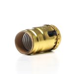 Socket E27 Interruptor Dorado - Eagle Electric (Centro Am
