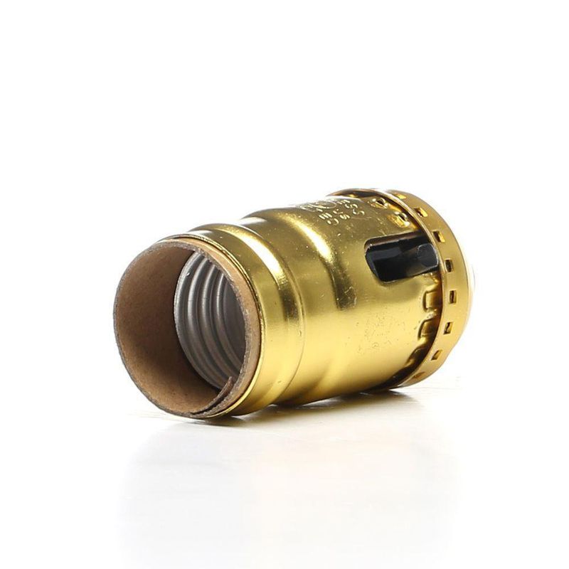 Socket E27 Interruptor Dorado - Eagle Electric (Centro Am