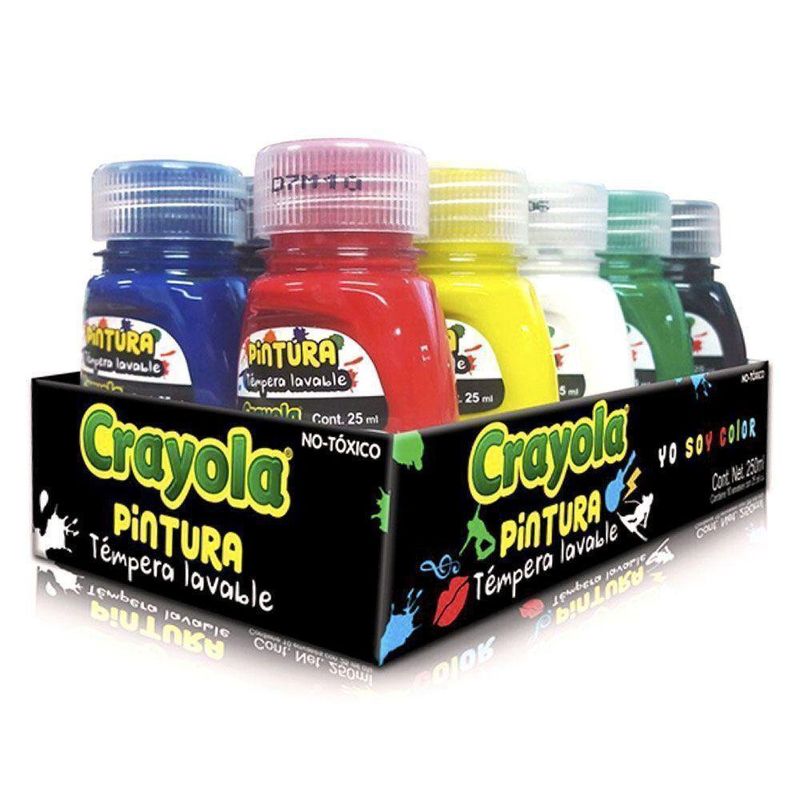 Crayola Tempera 10 Colores 25ml Cemaco 5300