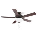 Ventilador Classic Deluxe 52 Plg 5 Aspas Walnut