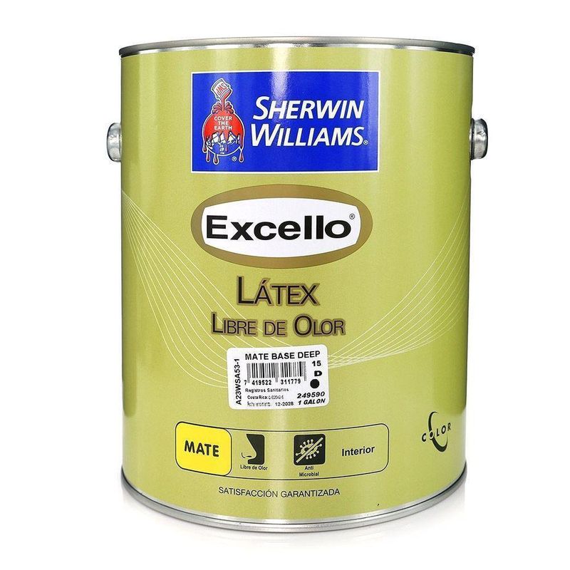 Excello Látex Libre De Olor Mate Base Deep 1 Gal - Sherwin Williams