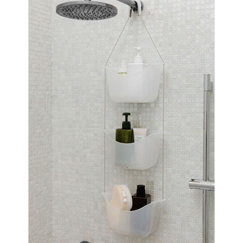 Canasta De Baño Bask (3) Blanco - Umbra