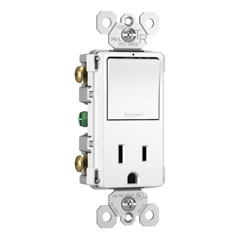 Interruptor Y Tomacorriente Blanco - Legrand