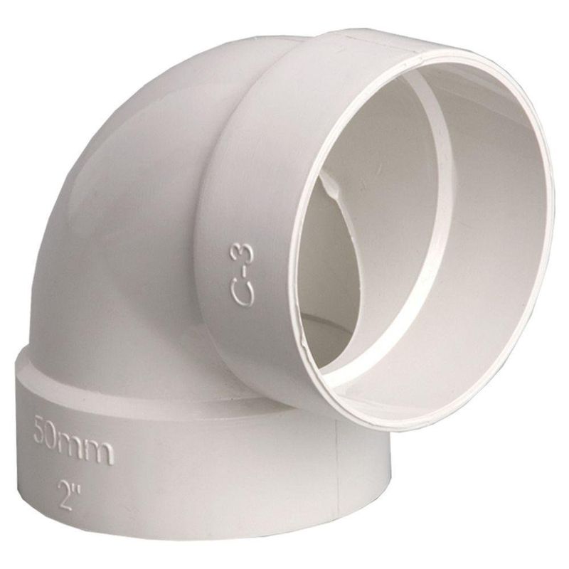 Codo Blanco Pvc Para Canal 90º 3 - Durman Esquivel